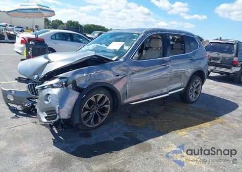 2017 BMW X3 Sdrive28I z USA, uszkodzony, nr VIN 5UXWZ7C53H0T44447